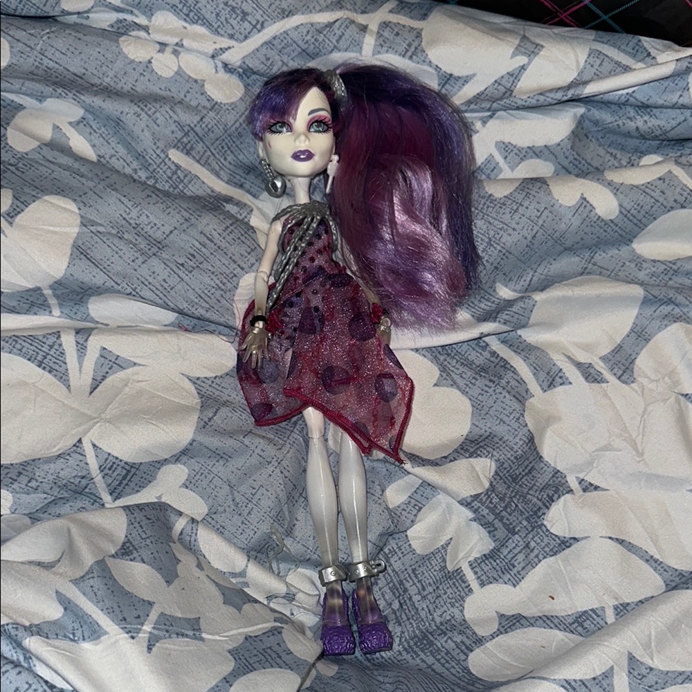 Monster High Doll with Purple Hair and Dress
